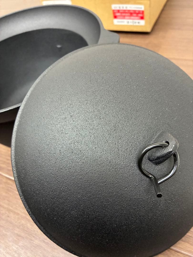 【未使用】南部盛栄堂 南部鉄鍋ご飯釜3合炊き F-414 IH対応