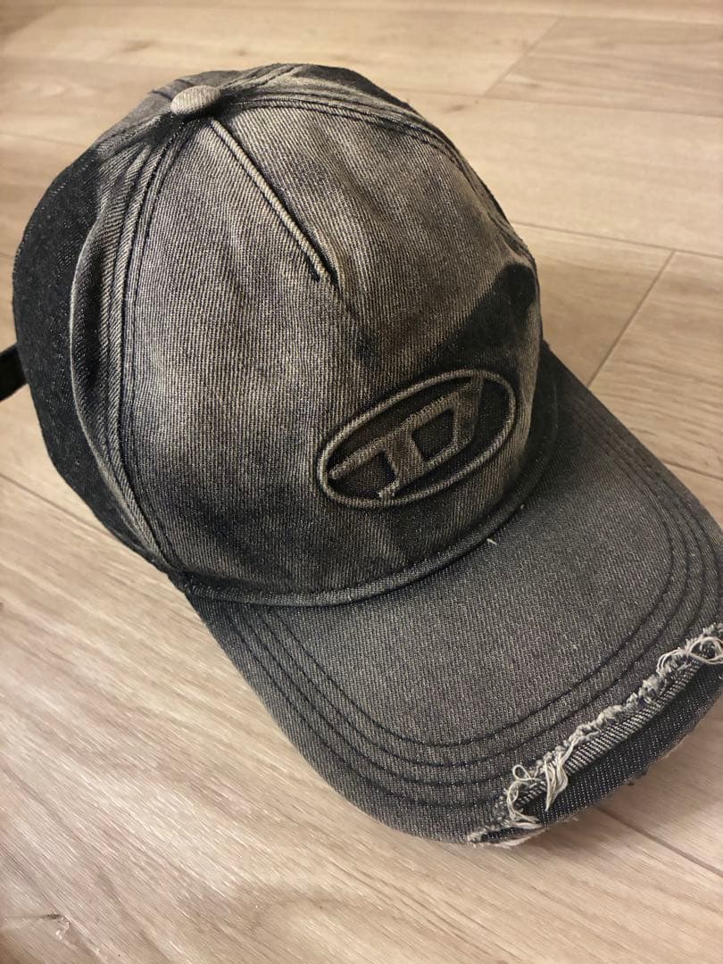 正規品　ディーゼル　キャップデニムロゴ