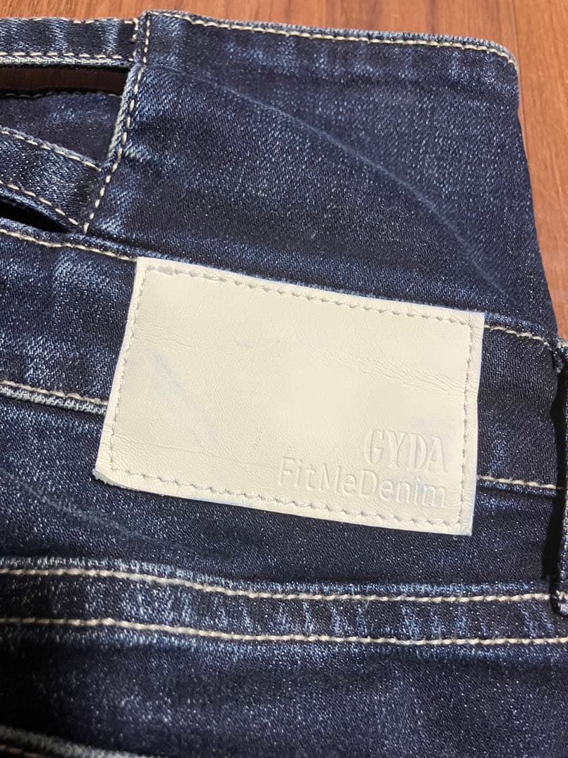 ハイウエストウエストクロススキニーデニムパンツ　GYDA