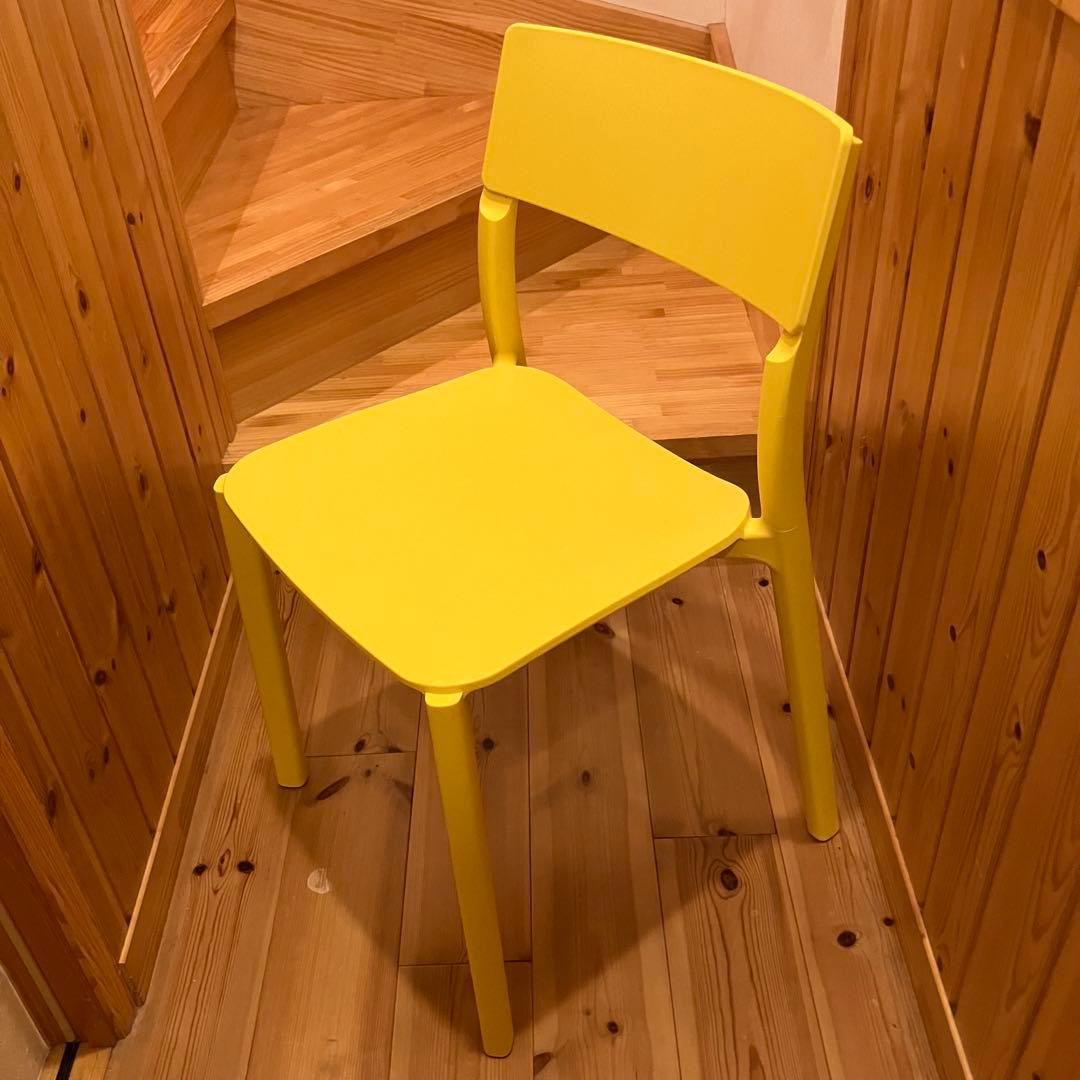 ◉美品◉ IKEA JANINGE チェア イエロー FRP 北欧　【ヤニンゲ】