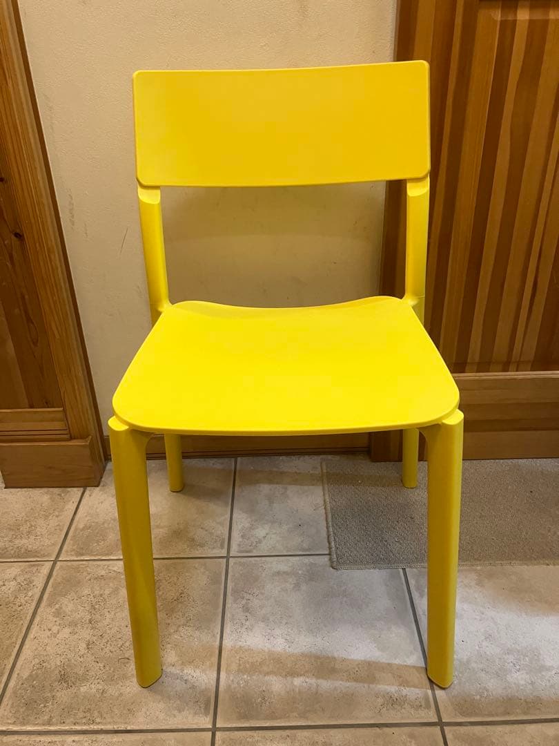 ◉美品◉ IKEA JANINGE チェア イエロー FRP 北欧　【ヤニンゲ】