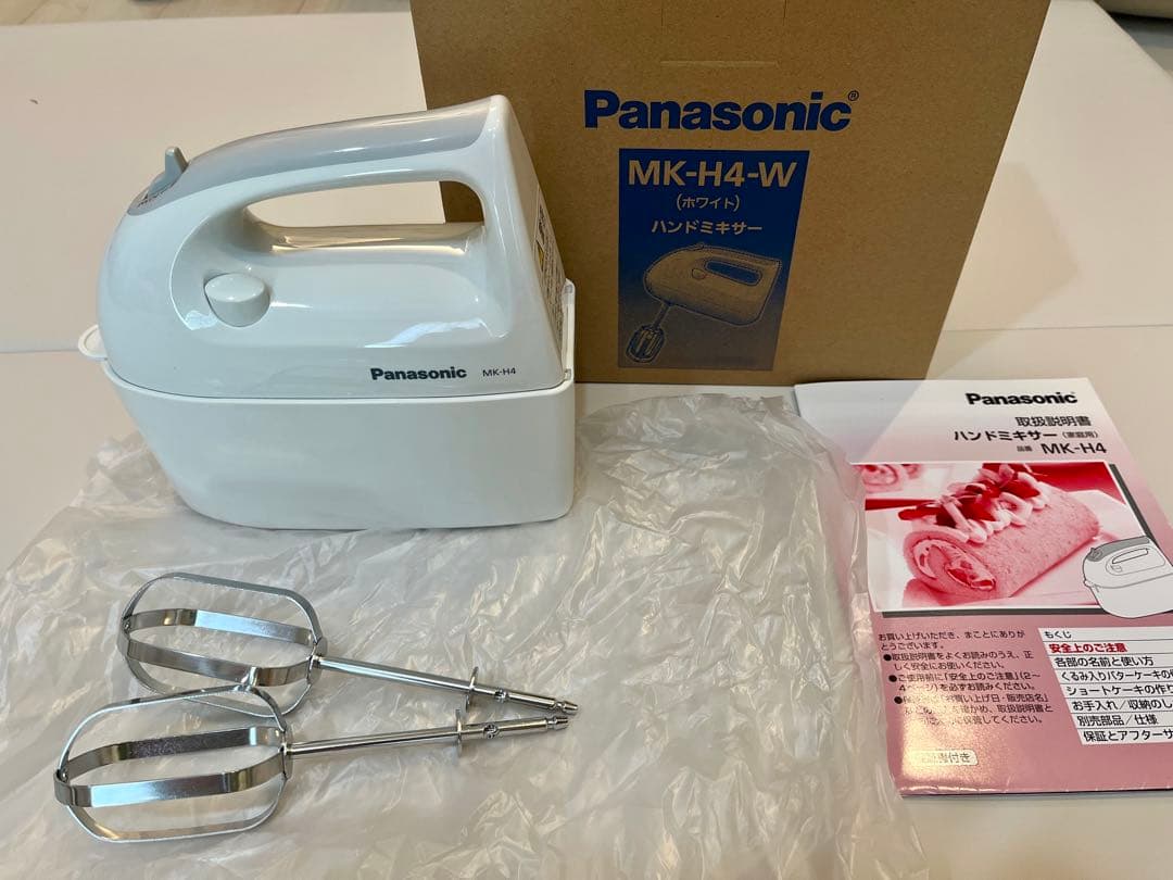 【極美品】Panasonicハンドミキサー MK-H4-W