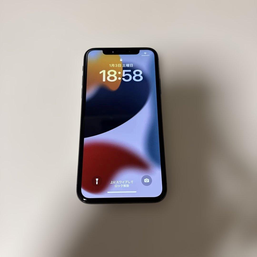 極美品 iPhone X スペースグレー 256GB SIMフリー 動作完動品