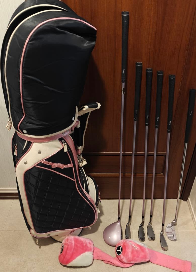 激カワFitway レディース ゴルフクラブ ハーフセット 6本 Lバッグおまけ