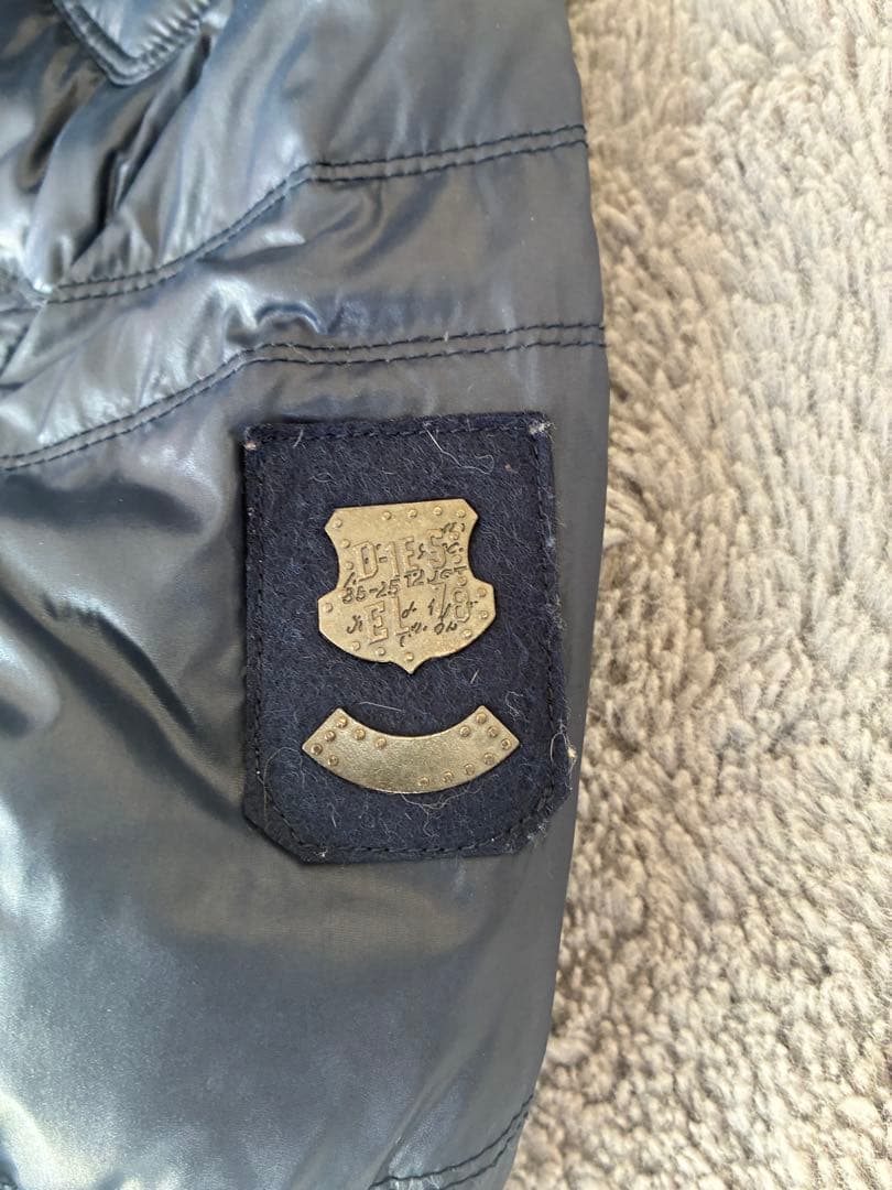 diesel ダウンジャケット　ネイビー　S