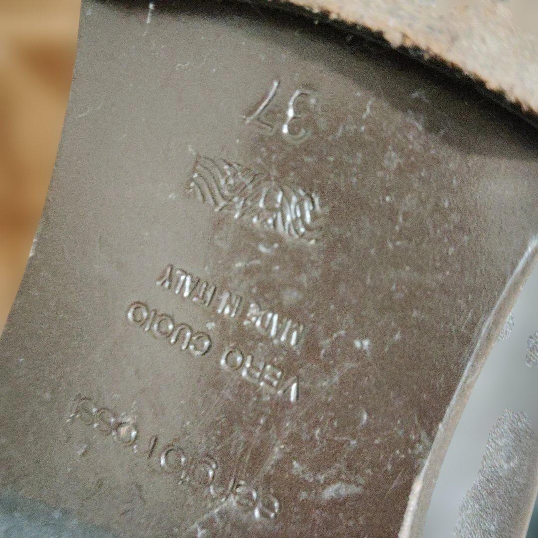 hane様2点おまとめセルジオロッシ　レザーロングブーツ茶37　レディニット