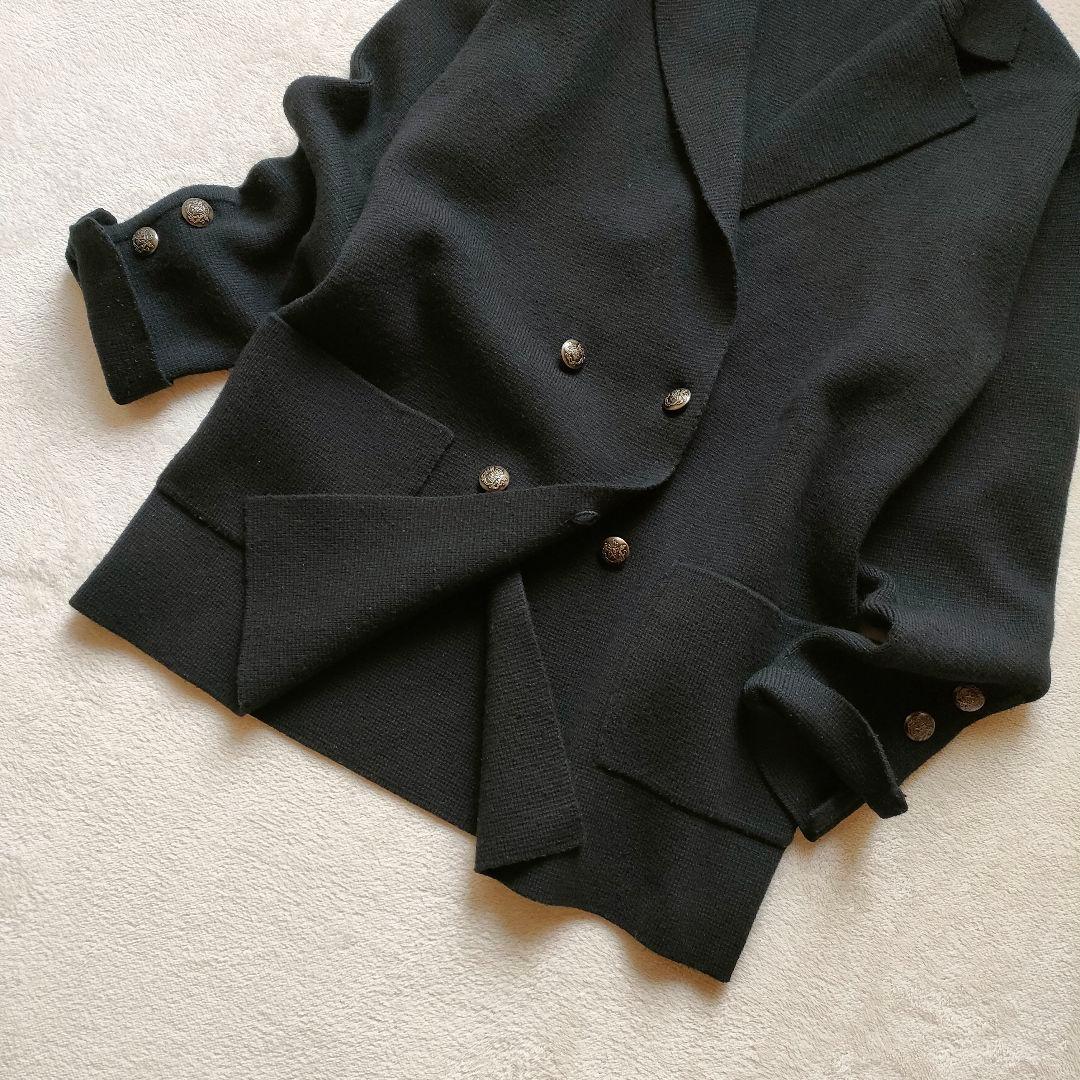 フレームワーク ミラノリブニットジャケット ダブル メタルボタン