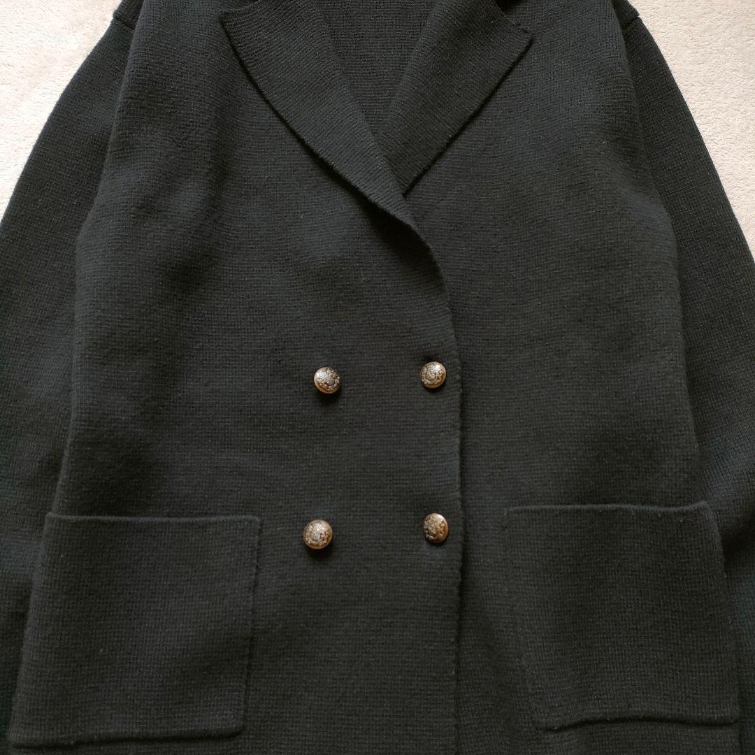 フレームワーク ミラノリブニットジャケット ダブル メタルボタン