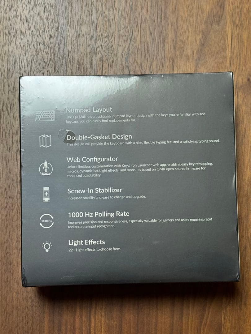 未開封 Keychron Q0 Max QMK 赤軸 カーボンブラック