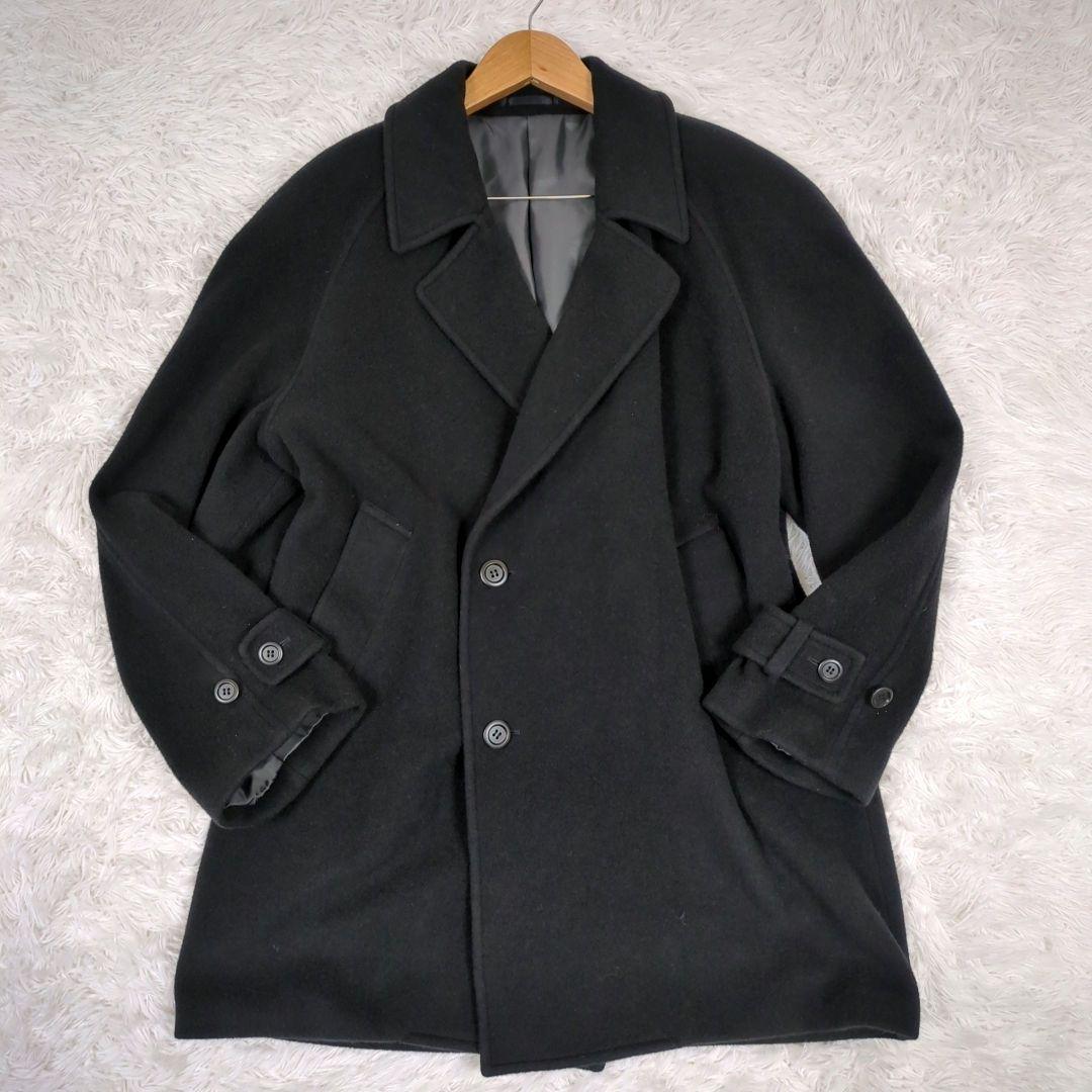 美品【希少サイズ L】イタリア製 モランディ　カシミヤ100%　チェスターコート