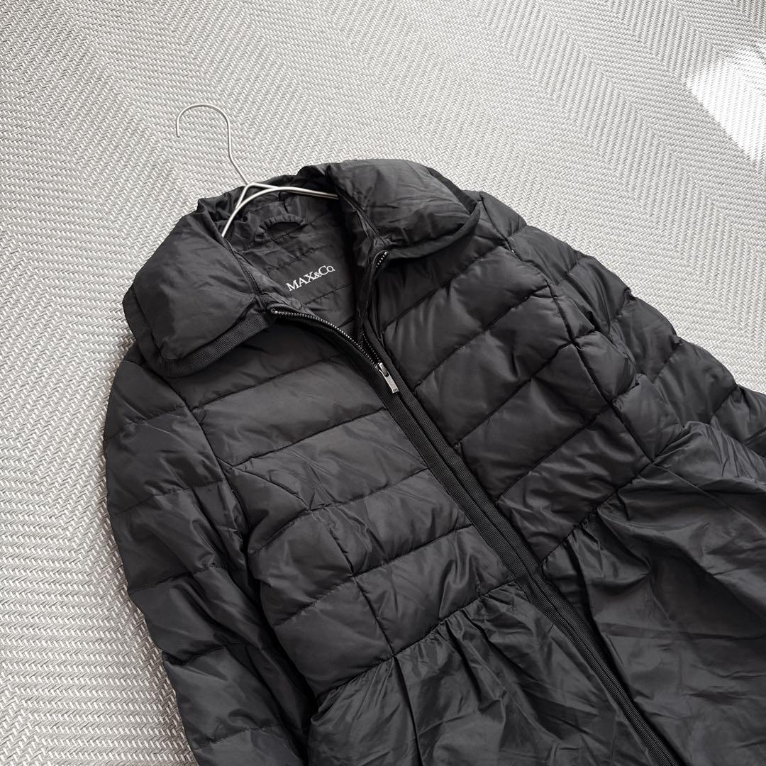 美品 MAX&Co. MaxMara 天然羽毛 ダウンコート 美シルエット 38