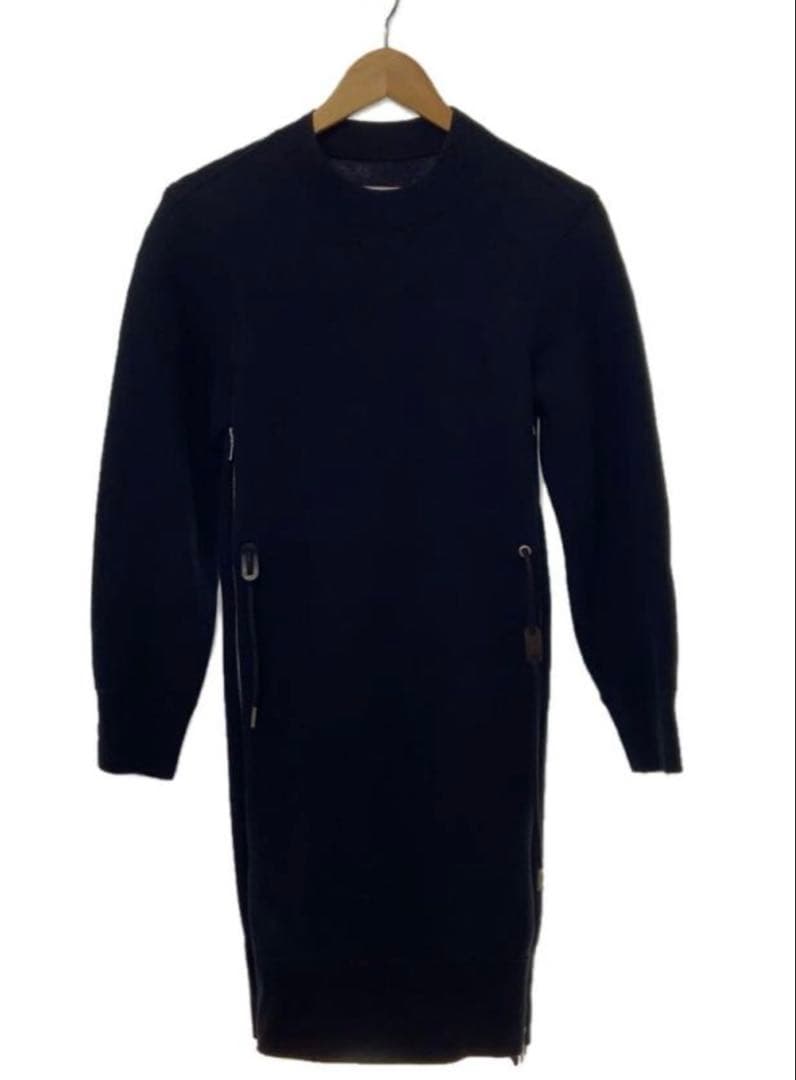 sacai スポンジスウェット　ナイロン異素材ドッキングワンピース　サカイ