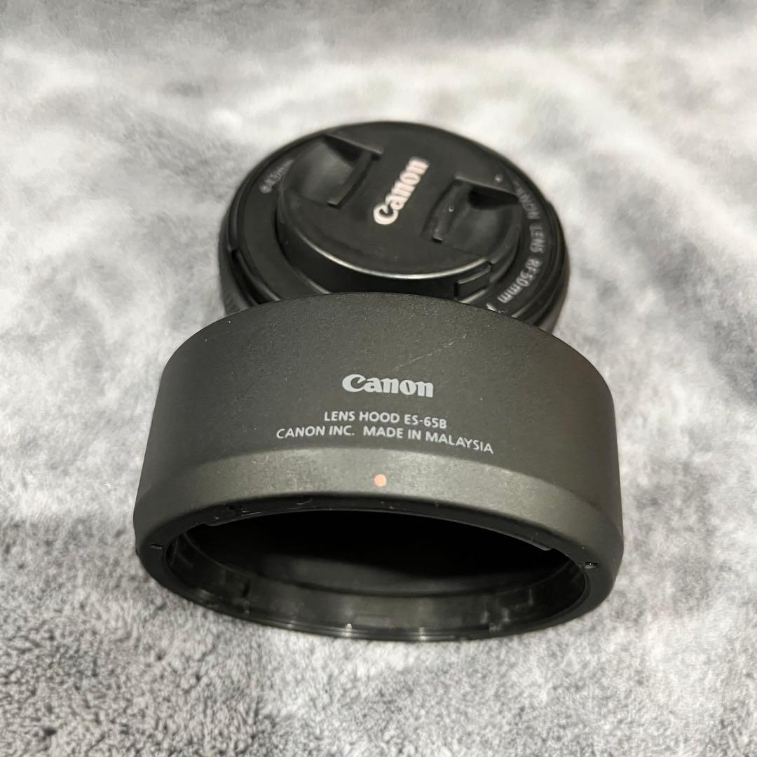 RF 50mm F1.8 STM（純正フード付き）