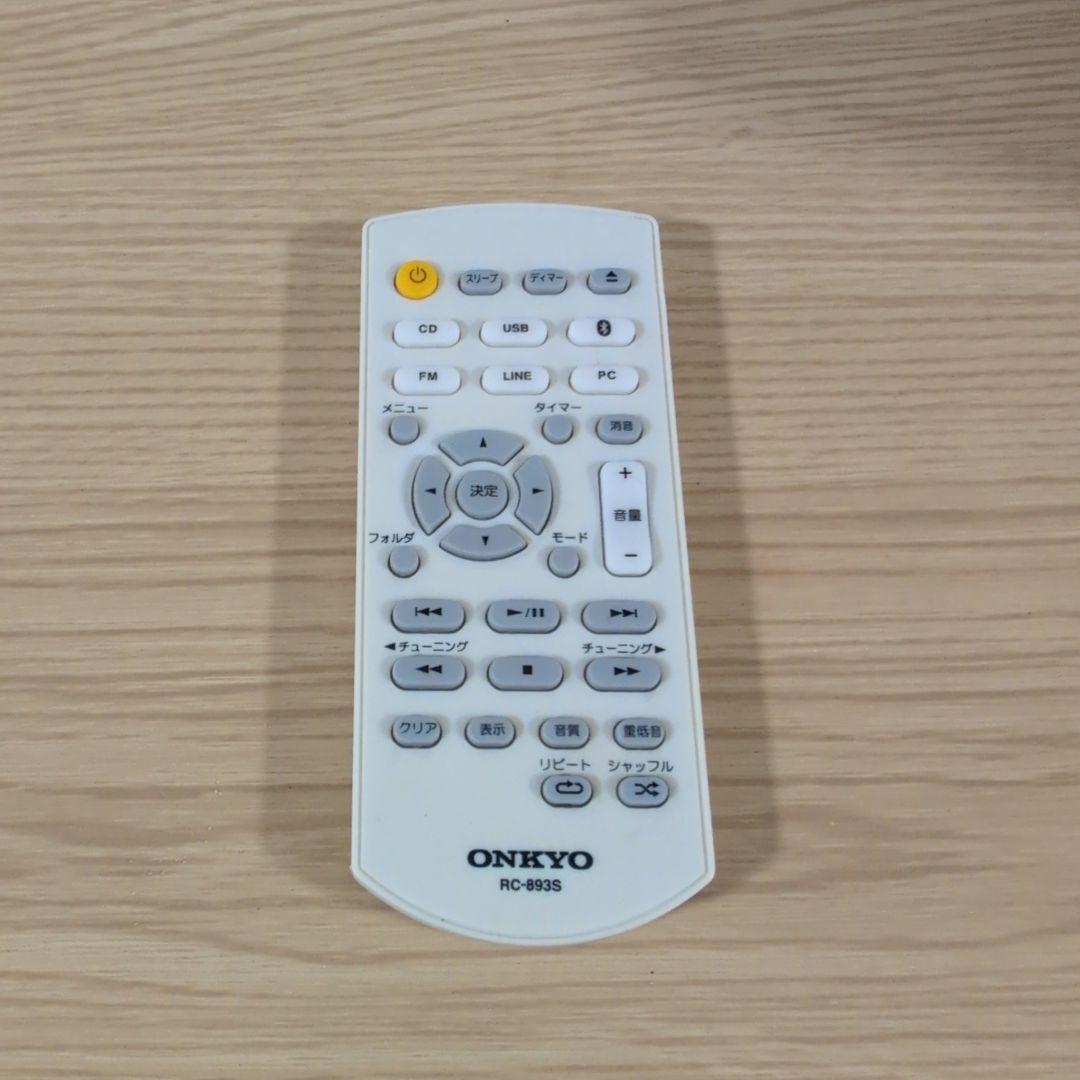 ONKYO CR‑U6 本体 ＋ 純正リモコン RC‑893S ｜動作確認済み