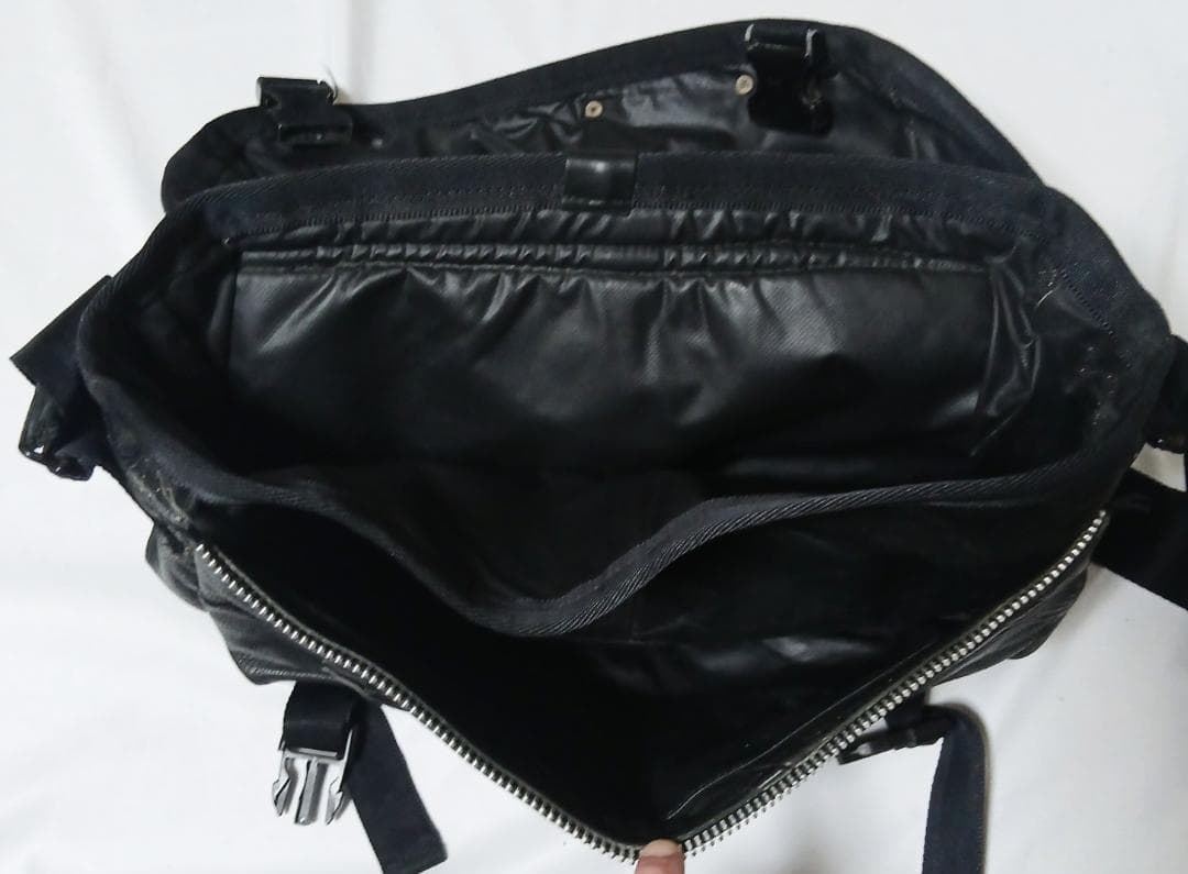 1982114251 本革ライダース リメイク メッセンジャーバッグ 1点物