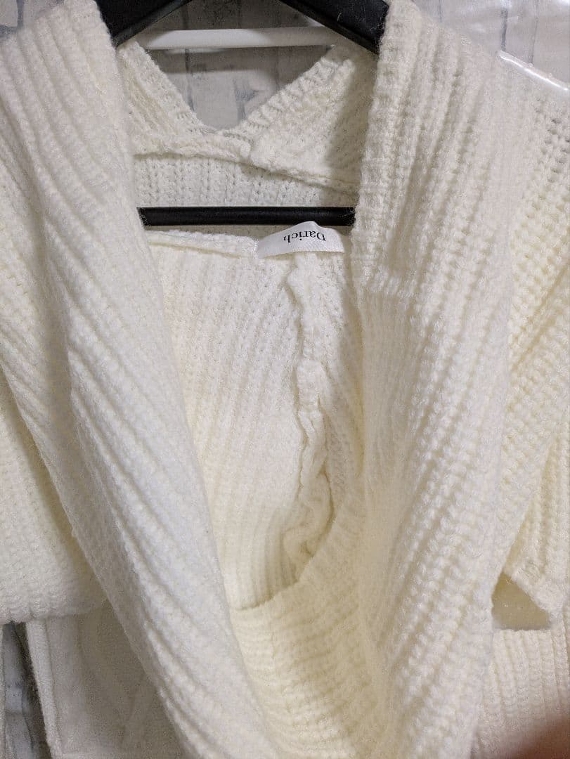 Darich フリルニットコンビネゾン