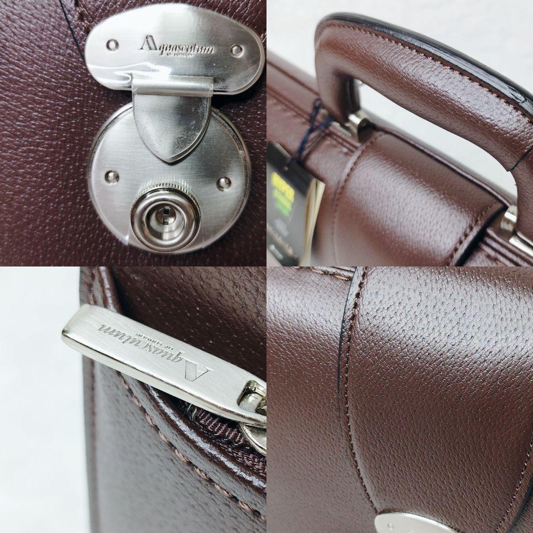 i*n様 未使用/タグ付✨ アクアスキュータム 鍵付き ダレスバッグ ビジネスバ