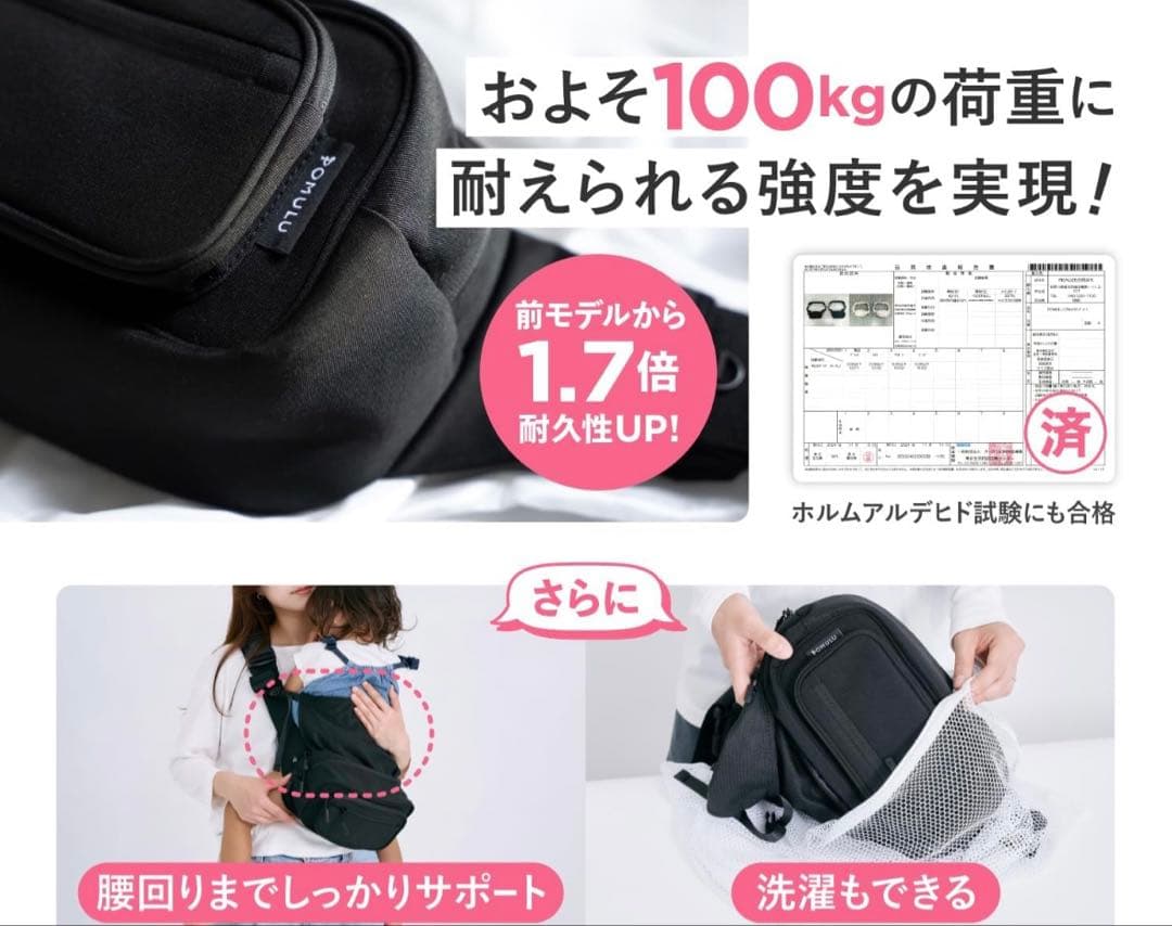 POMULU ポムル　ヒップシート　ショルダーバック　ブラック　黒　美品