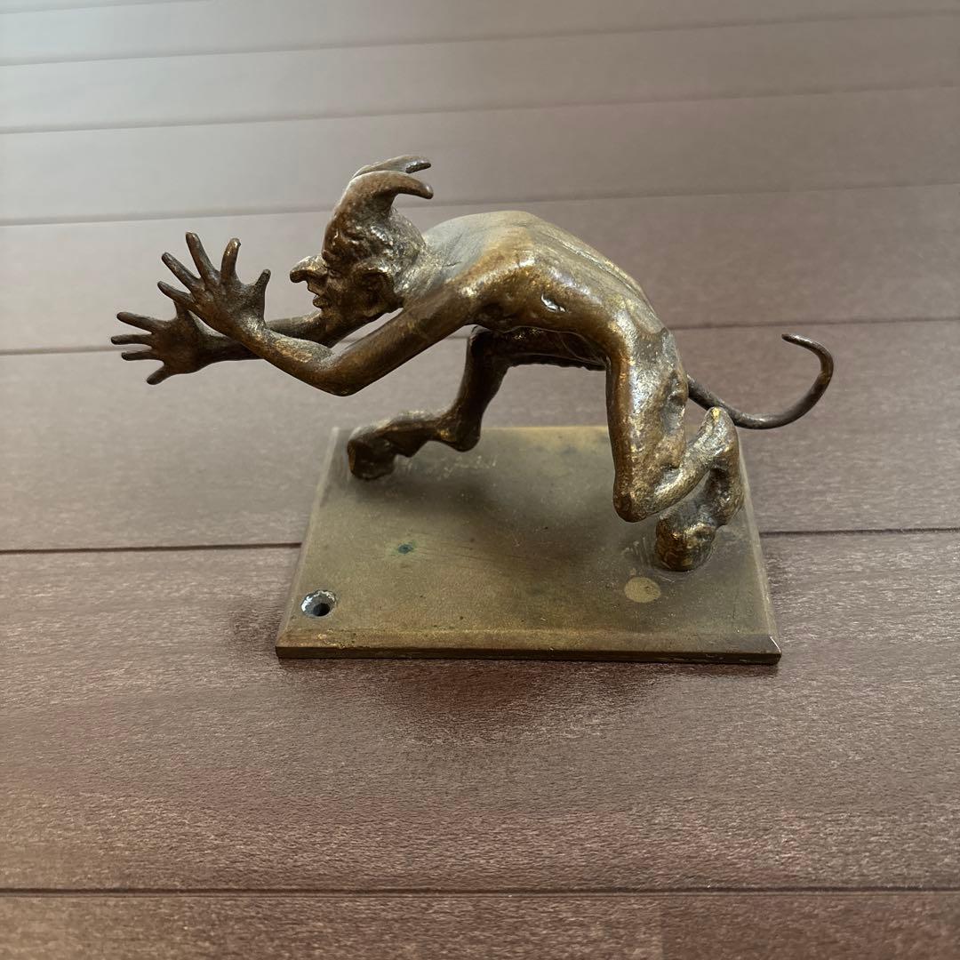 ビンテージ　デビル　悪魔　真鍮　ブラス　ブロンズ　置物