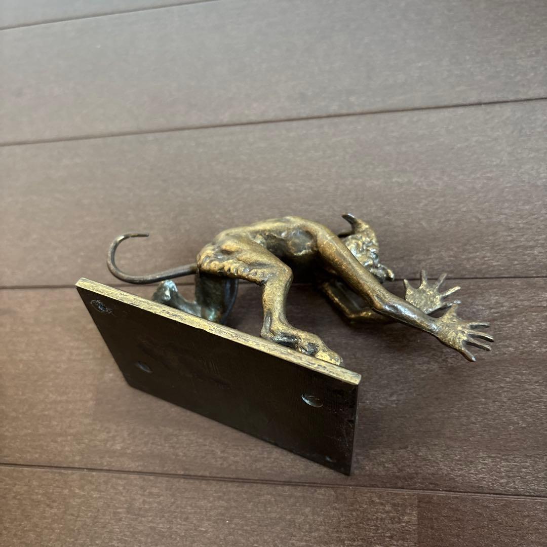 ビンテージ　デビル　悪魔　真鍮　ブラス　ブロンズ　置物