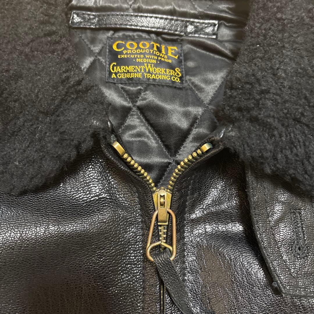COOTIE ボア襟 レザージャケット