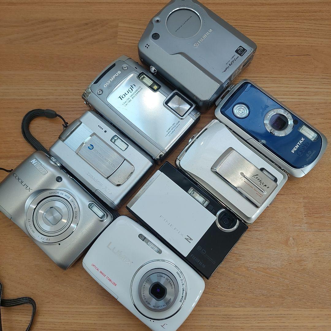 ジャンク品 デジカメ 8個セット LUMIX COOLPIX FinePix