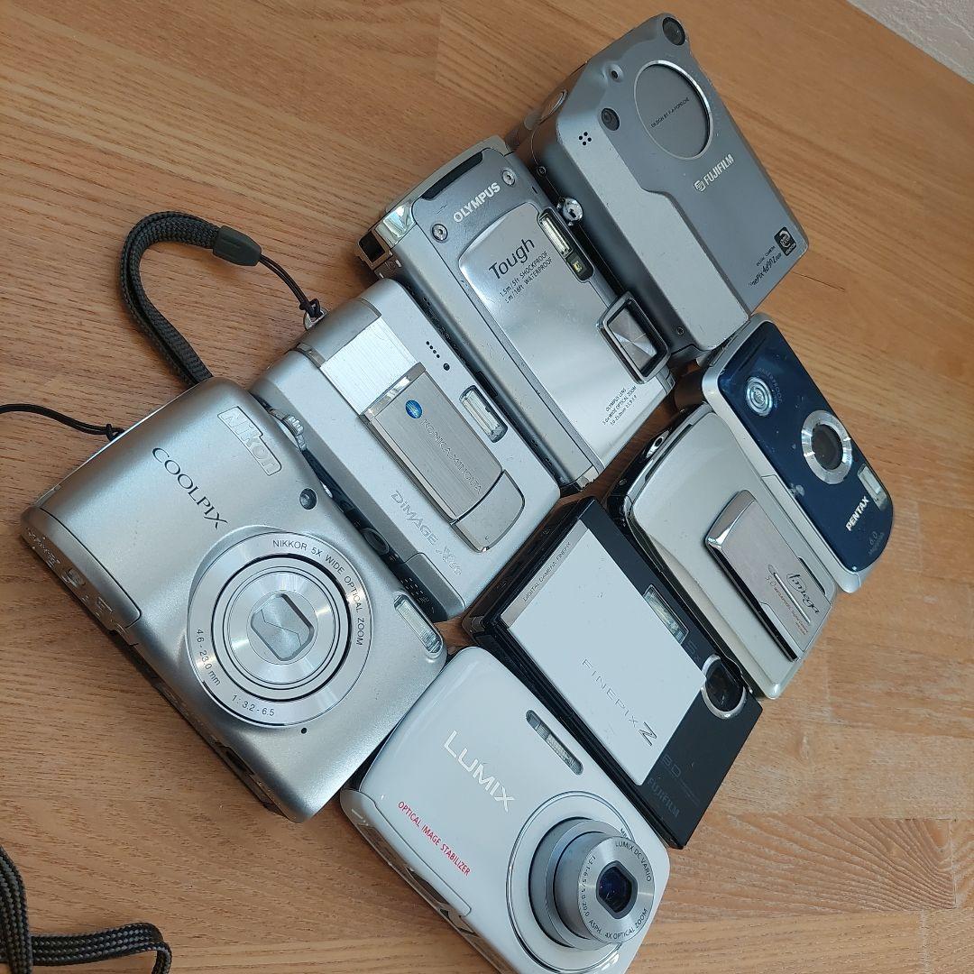 ジャンク品 デジカメ 8個セット LUMIX COOLPIX FinePix