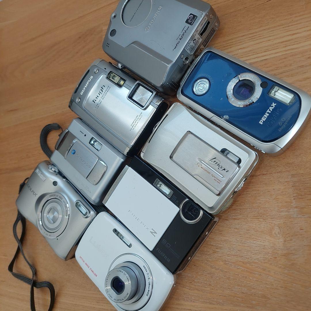 ジャンク品 デジカメ 8個セット LUMIX COOLPIX FinePix