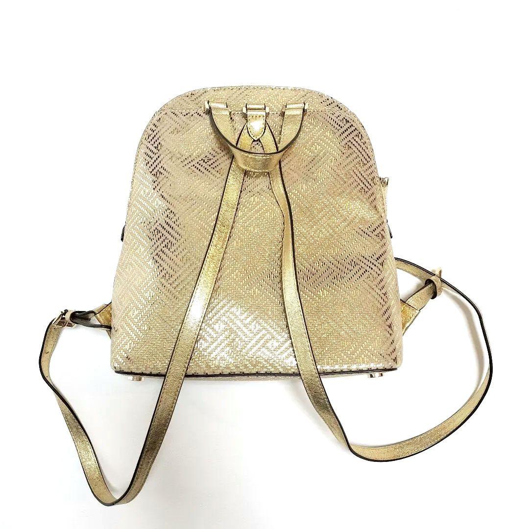 美品 マイケルコース MICHAEL KORS バックパック リュック ゴールド
