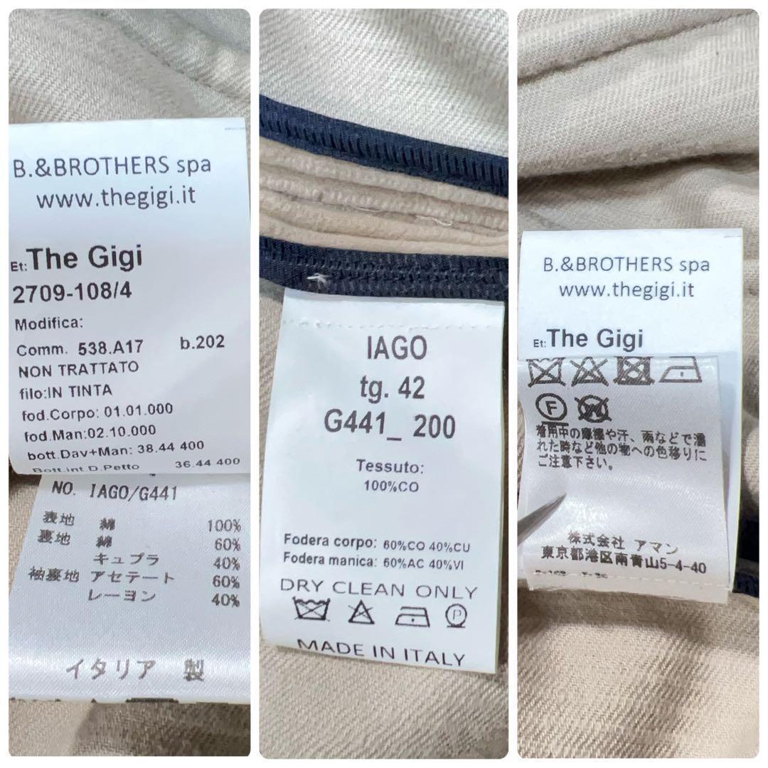 美品 THE GIGI コーデュロイ IAGO チェスターコート ダブル 42