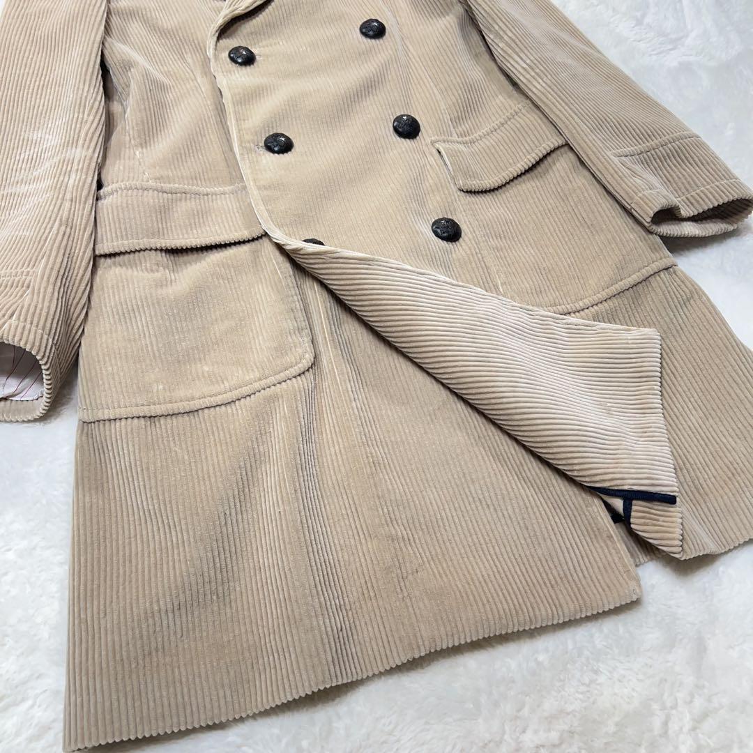 美品 THE GIGI コーデュロイ IAGO チェスターコート ダブル 42