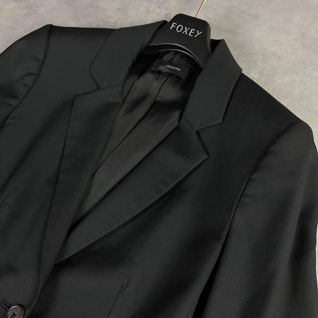 JOSEPH セットアップ スーツ 黒 38 パンツスーツ ママスーツ 卒業式