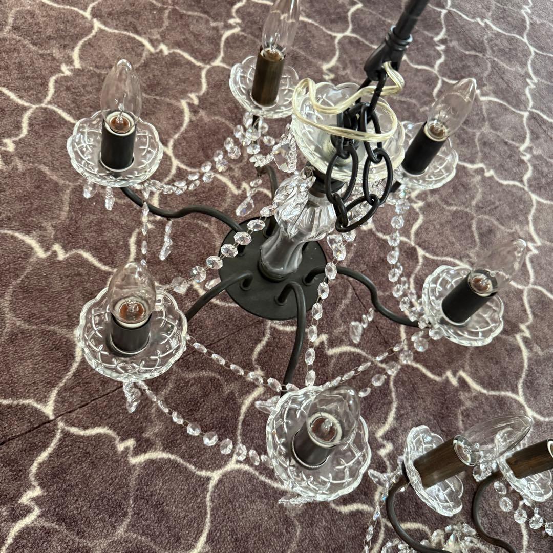 ペンちゃん　2台セット　スワロフスキー クリスタル シャンデリア