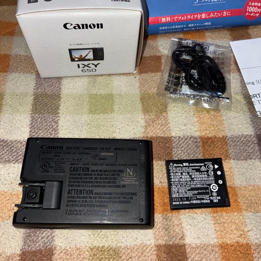 Canon IXY 650 コンパクトデジタルカメラ　ブラック