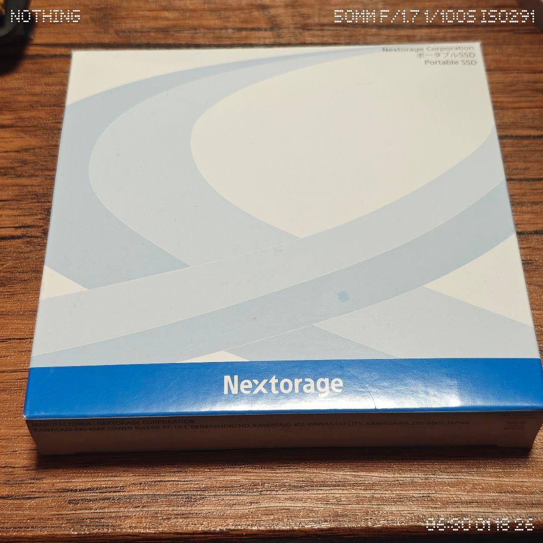 外付けハードディスク・ドライブ Nextorage NX-PFS1SE 1TB