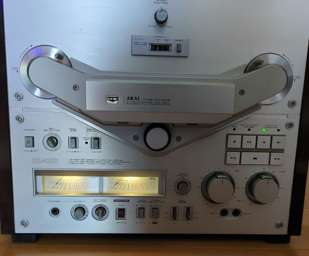 AKAI GX-646　オープンリール　取扱説明書付き