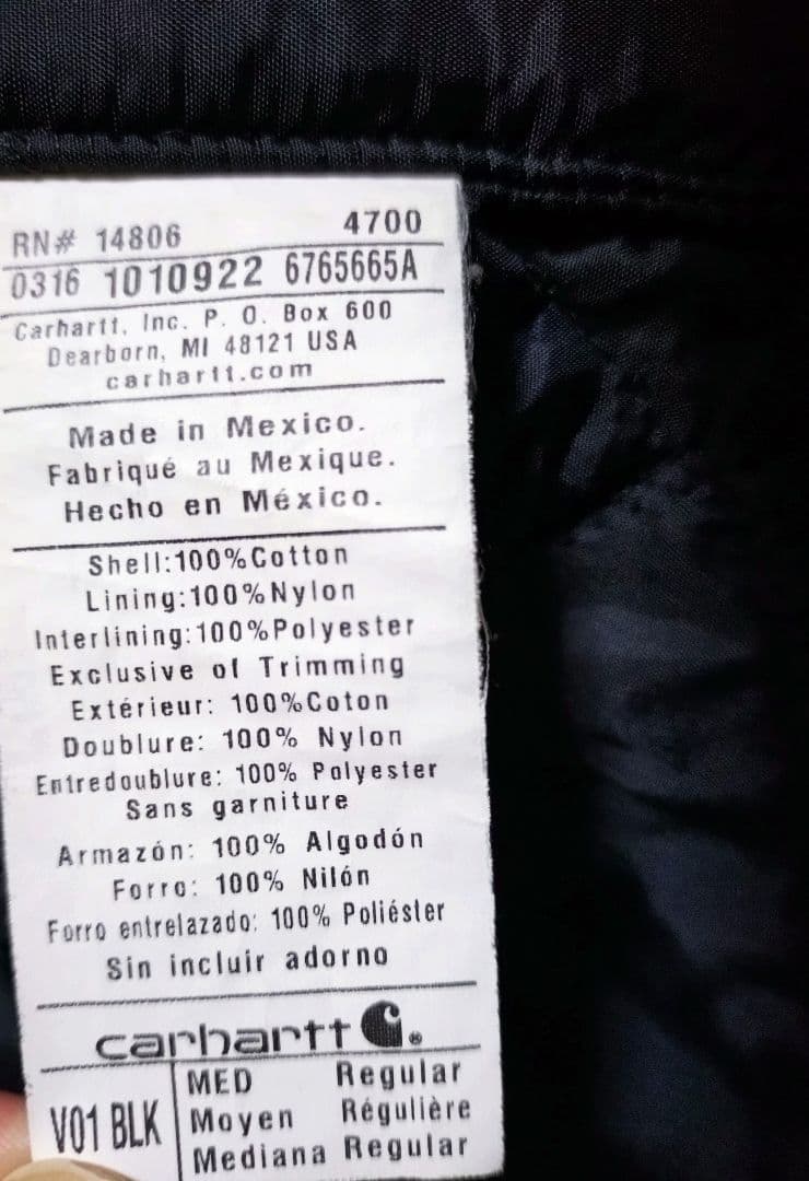 Carhartt カーハートブラック ベスト M