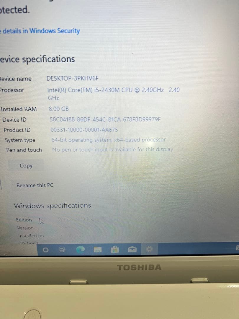 その他ノートPC本体 TOSHIBA dynabook T451/46DWD core i5