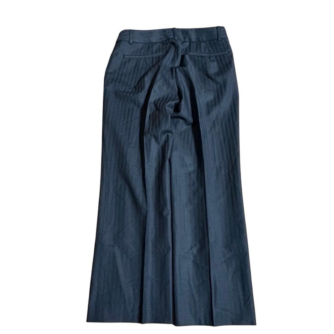 アイシービー☆パンツスーツ　ストライプ　テーラードジャケット　42 大きいサイズ