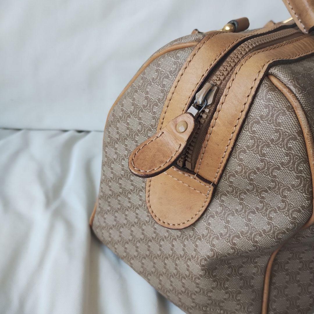 CELINE セリーヌ ミニボストン ハンドバッグ マカダム柄