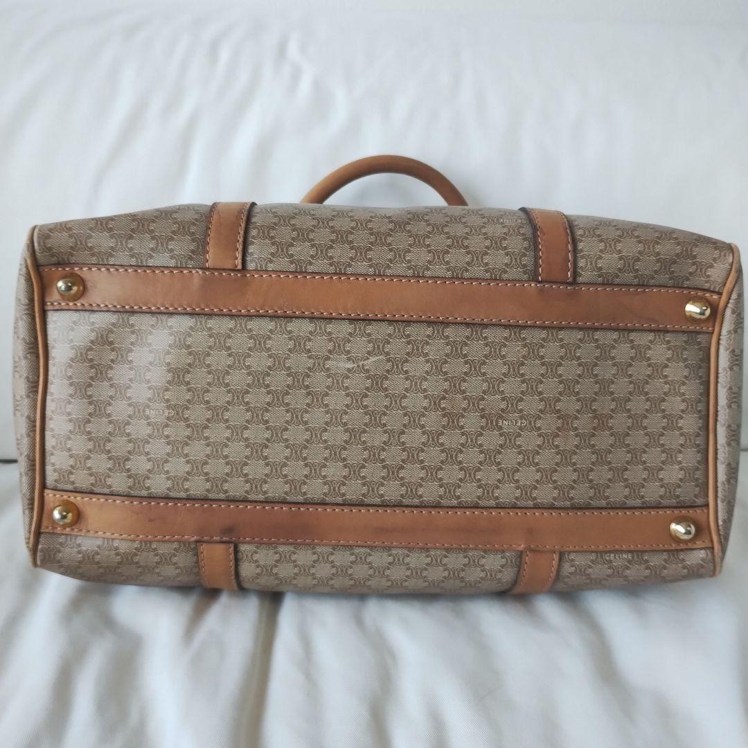 CELINE セリーヌ ミニボストン ハンドバッグ マカダム柄