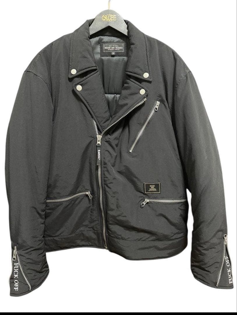 ROUGH AND RUGGED ナイロンライダースジャケット