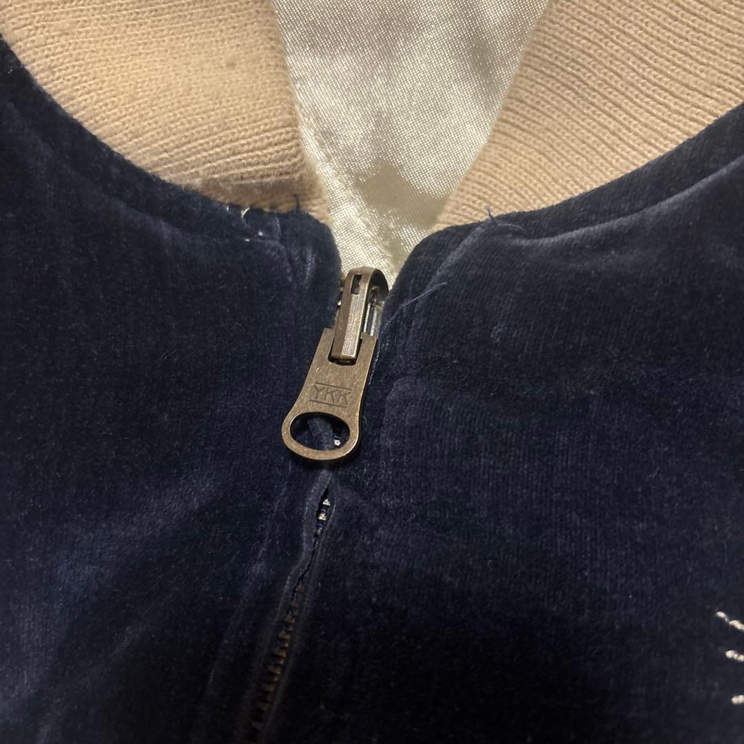 K.Mayerスカジャン 別珍×サテン 虎 鷹刺繍 Japan M 90s