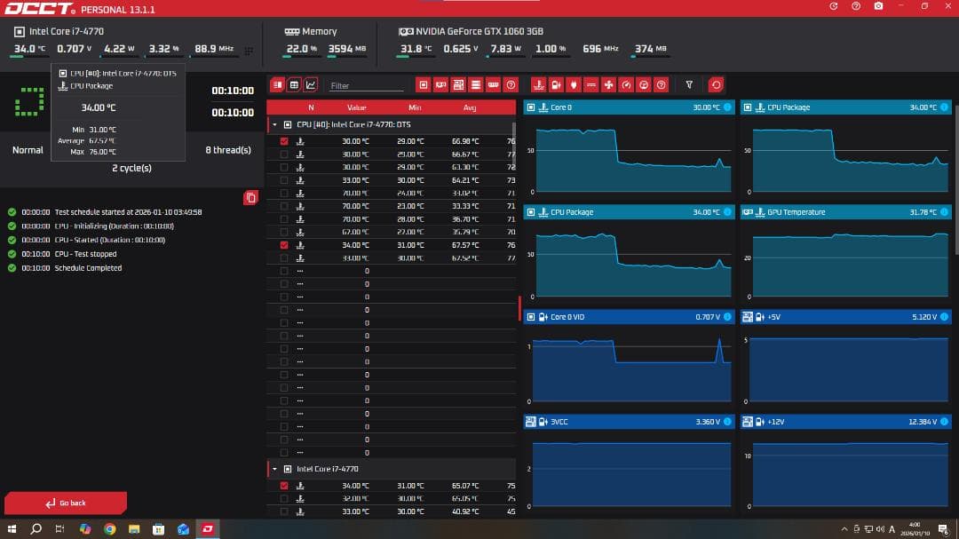 ゲーミングPC i7-4770/GTX1060/16GB