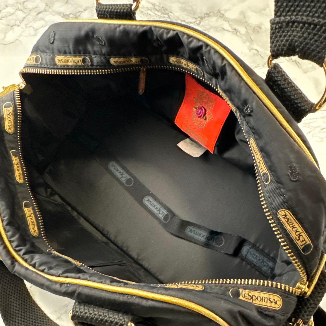 LeSportsac×MANOUSH ナイロン刺繍 ショルダー ボストンバッグ