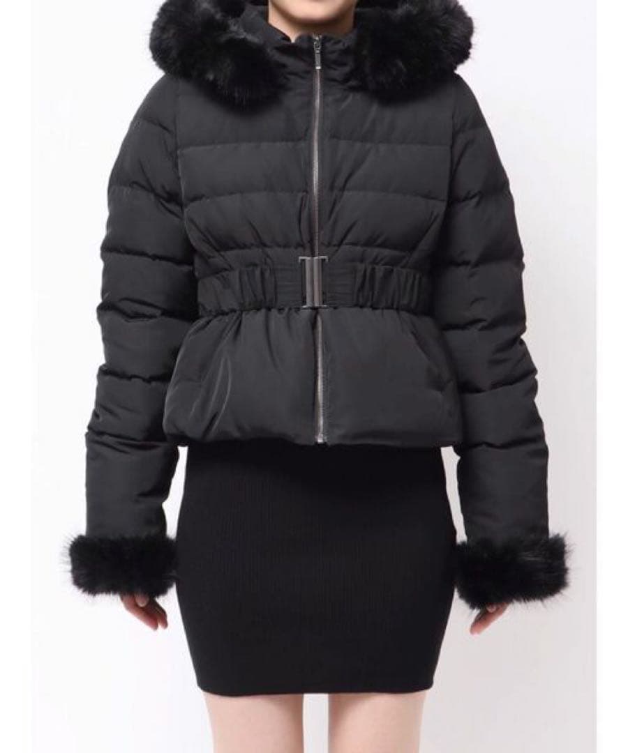 リゼクシーショートダウンジャケットブラック