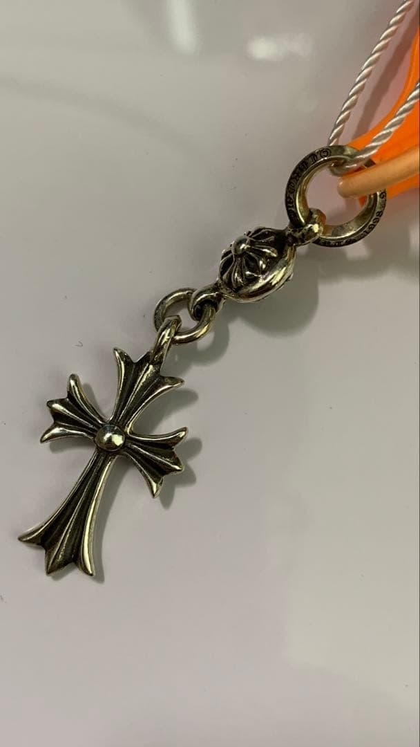 クロムハーツ　チャーム　ボールタイニ　クロス　正規品 あんしん鑑定済み