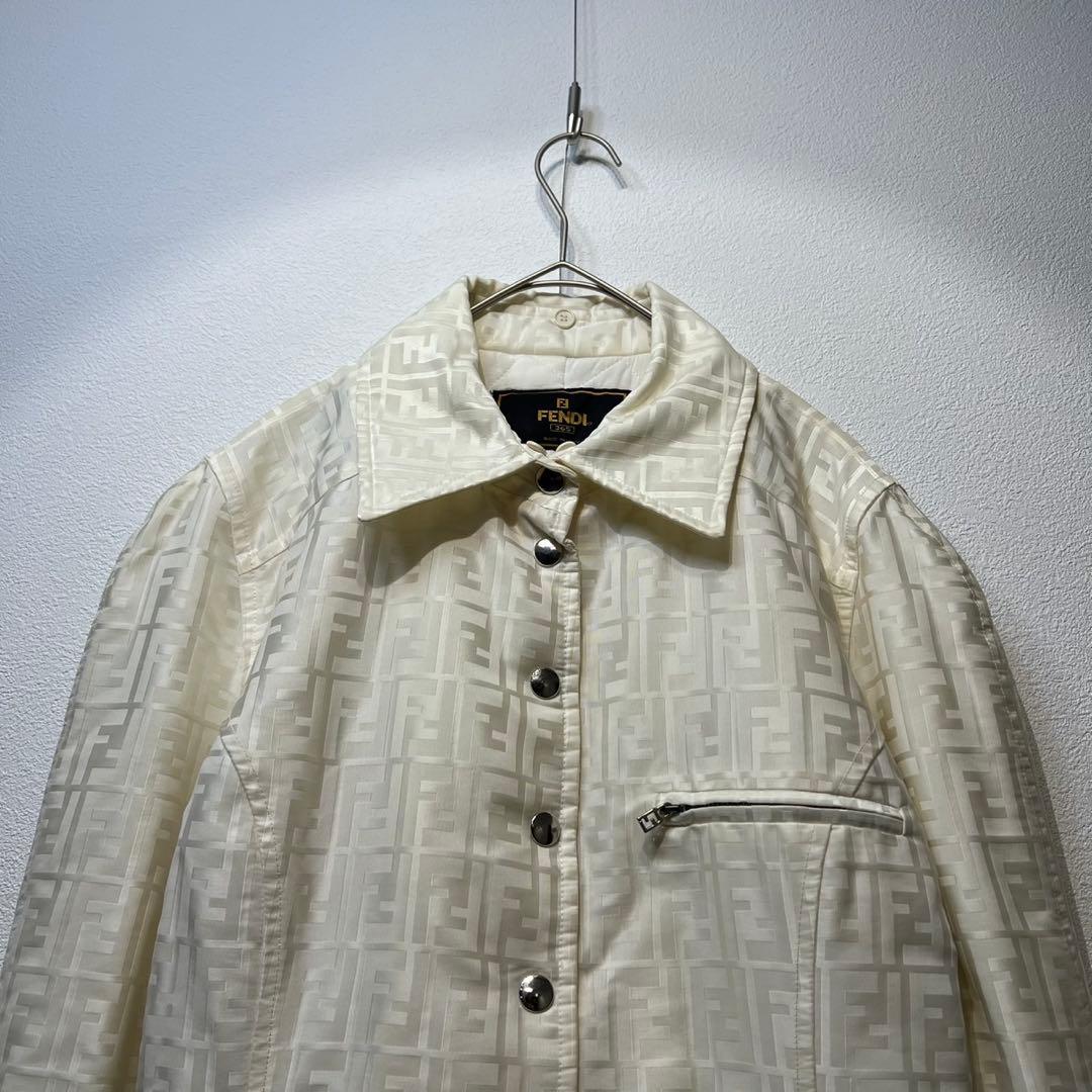 希少 FENDI 上質 ズッカ FFロゴ 総柄 デザイン ステンカラーコート