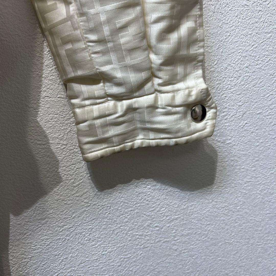 希少 FENDI 上質 ズッカ FFロゴ 総柄 デザイン ステンカラーコート