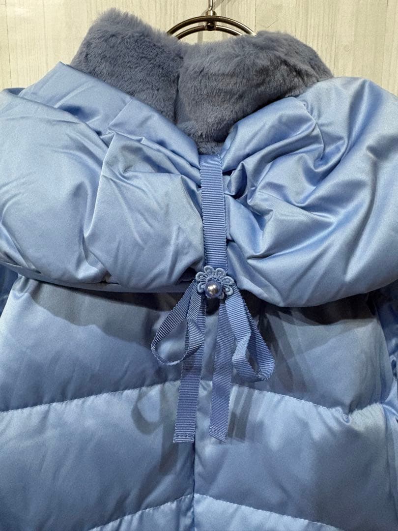 【.Super Beauty 】ダウンコート 42 L〜XL相当 美品 ファー襟